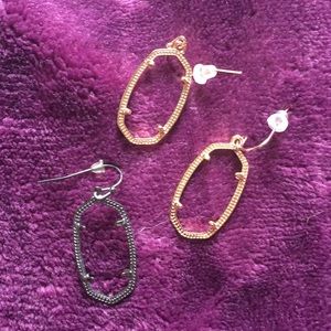 Kendra Scott rose gold Dani frames and 1 gunmetal